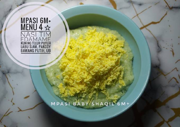 Resep Mpasi 6m Menu 4 ☆》nasi Tim Kuning Telur Puyuh Oleh Febryanti