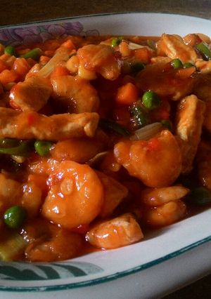 Foto resep Udang asam manis