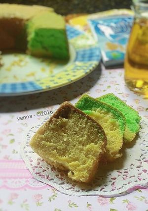 Foto resep Nutrijell Cake Pandan Mocca