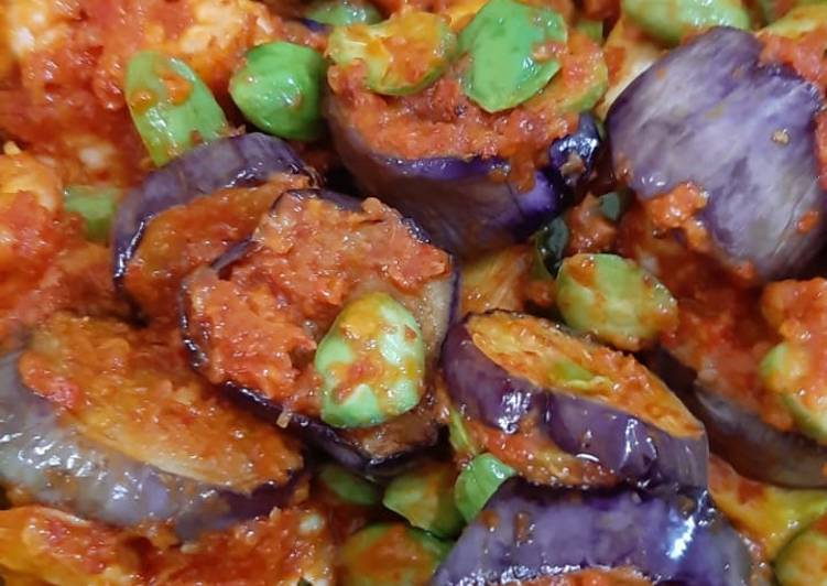 Cara Gampang Menyiapkan Sambel terong udang pete yang Enak Banget