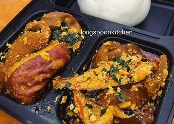 Easiest Way to Recipe Delicious Egusi soup with fufu
