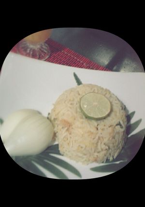 صورة لوصفة رز🍚 بالعدس.🍛