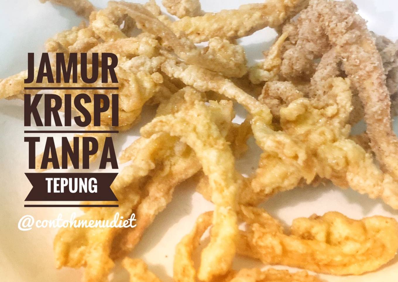 Jamur krispi tanpa tepung gaps friendly gluten free cemilan berbuka
