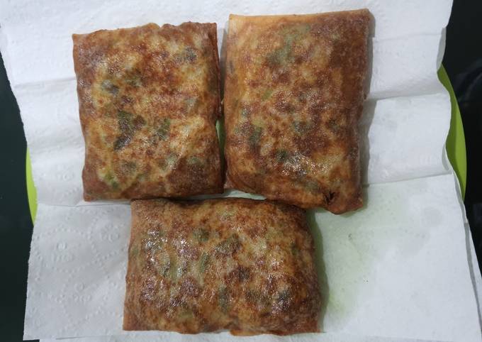 Anti Ribet, Bikin Martabak daging sapi kulit lumpia Menu Enak Dan Mudah Dibuat