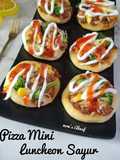 Pizza mini luncheon sayur