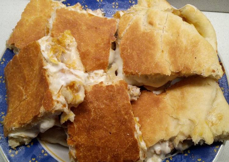 Recetta di Favorite Mattonella con zucca e salsiccia e mozzarella