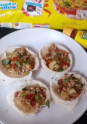 ম্যাগি মশালা ভেজ ওনটন চাট (maggi masala veg wonton recipe in Bengali) রেসিপির প্রধান ছবি
