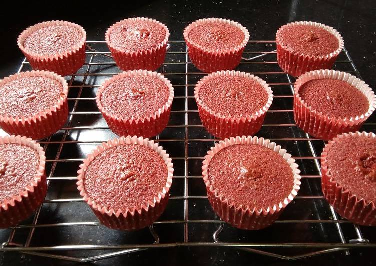 Recipe of Speedy Red Velvet Cupcakes#charityrecipe