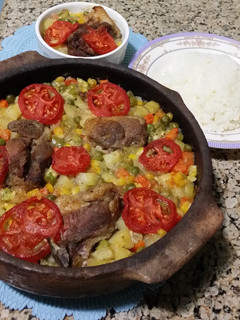 صورة لوصفة طاجن خضار باللحمة