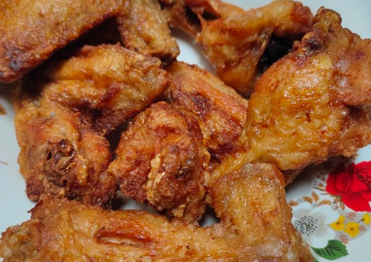 Sayap Crispy (Chicken Wings) gampang dan renyah