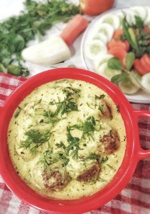 A picture of #chicken (Chicken Cheese Kasturi Kofta).