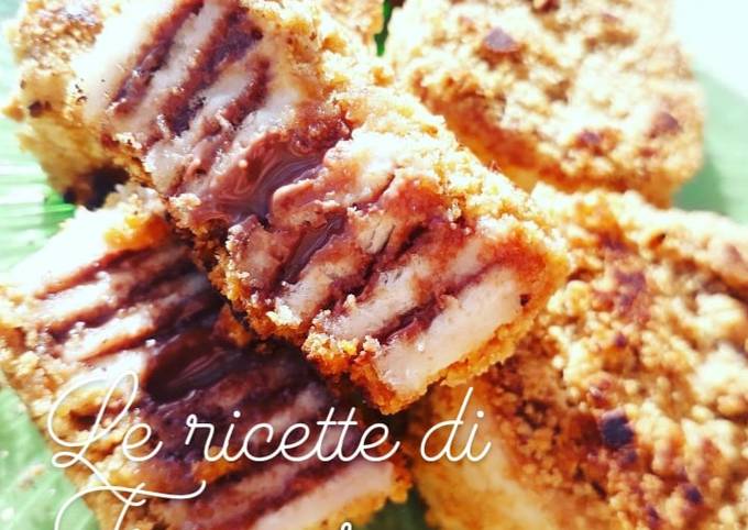 Rotolini al cioccolato con "panatura" di biscotti 😁😁😁😁😁