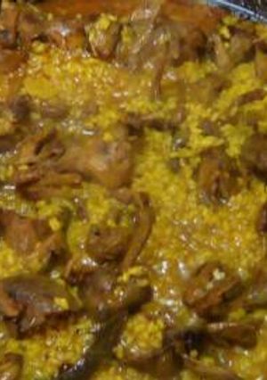 Una foto de Arroz con zorzales