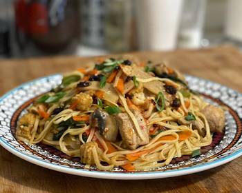 Easy Recipe Chicken  Shrimp Noodles Delicious Steady