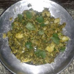 A picture of Mooli ki bhujiya.