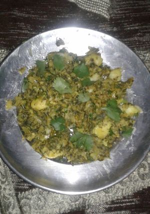 A picture of Mooli ki bhujiya.