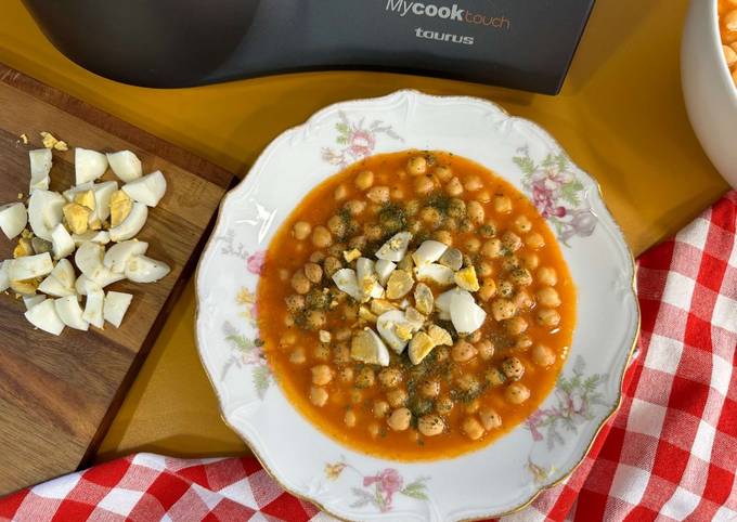 Garbanzos a la catalana en MyCook Touch Receta de Dos Rombos en la Cocina-  Cookpad