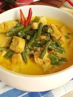 Foto resep Gulai Kacang Panjang Tahu