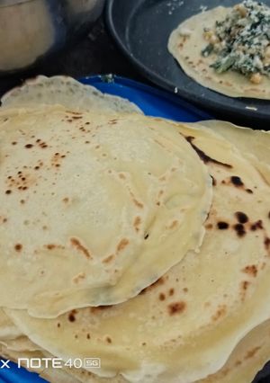 Una foto de Panqueques salados