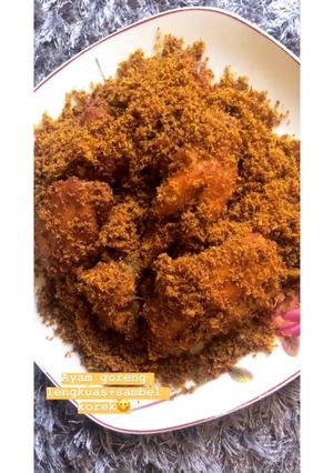 Foto resep Ayam goreng lengkuas + sambal korek