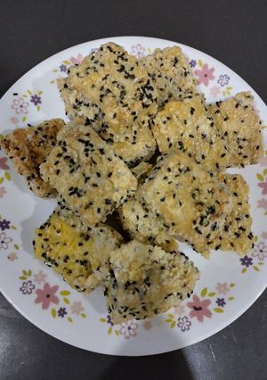 雙蔴炸百頁（素食料理）（簡單料理） 的食譜成品照片