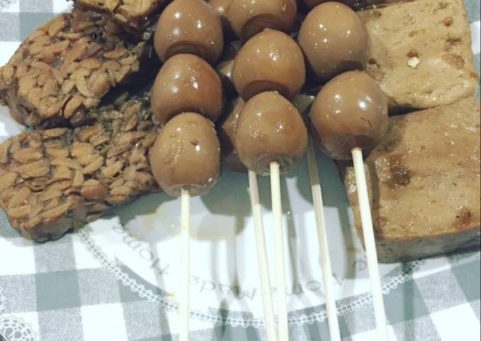 Resep  bikin Bacem 3T (tahu tempe telor) dijamin menggugah selera