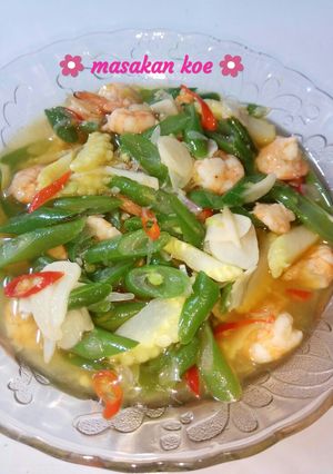 Foto resep Tumis udang buncis & putren