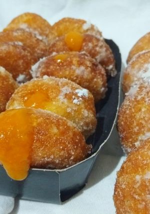 Gluténmentes, tejmentes, rizslisztes mini fánkok recept fotója