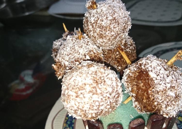 Recipe of Perfect Lollipop biscuit for kids with coconut