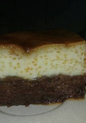 Una foto de Chocoflan o torta imposible