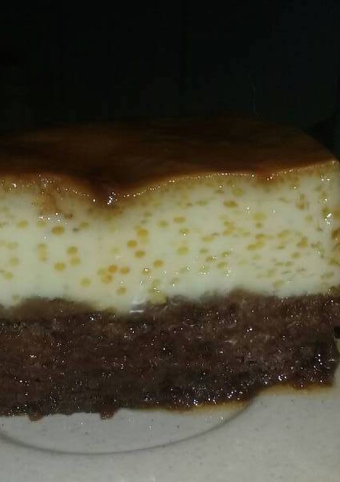 Una foto de Chocoflan o torta imposible