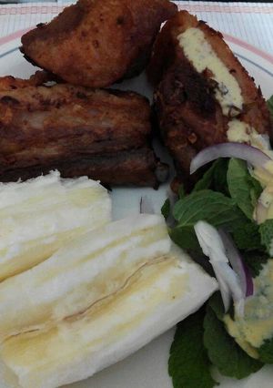 Una foto de Chicharrón peruano