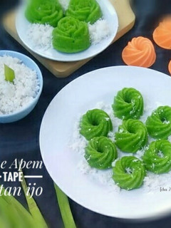 Foto resep Kue Apem tape ketan ijo