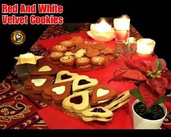 Fast Cooking Methods Red And White Velvet Cookies Very Delicious