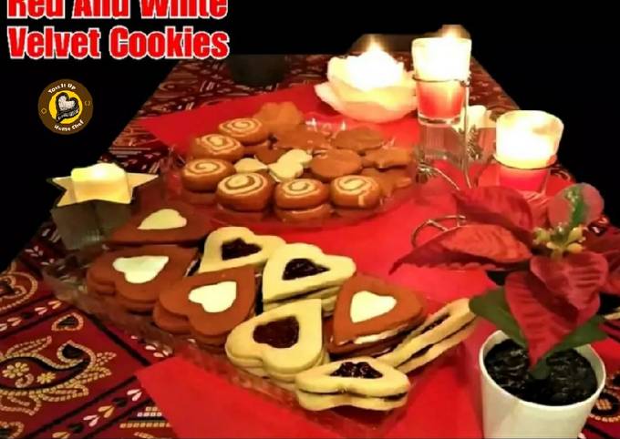 How to Make Quick Red And White Velvet Cookies