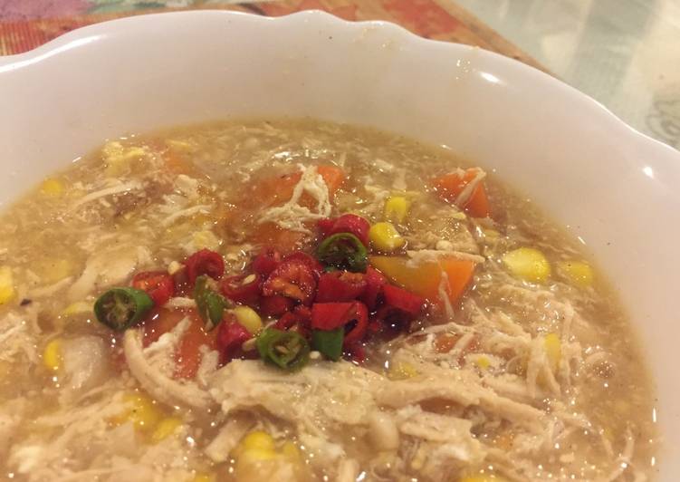 Sup Jagung Ayam Telur