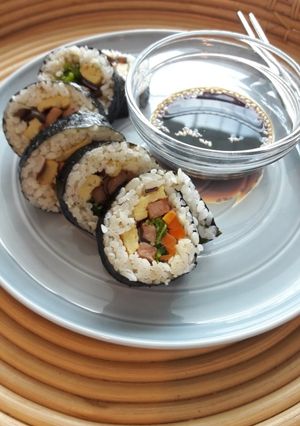 Foto resep Kimbap rame-rame yang serakah