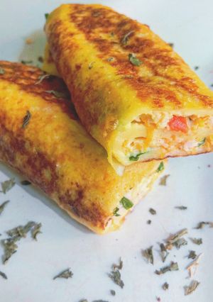 Foto resep Kebab telur keju buat mpasi 17 bulan