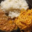 Arroz, habichuelas y espaguettis a la Dominicana.🇩🇴