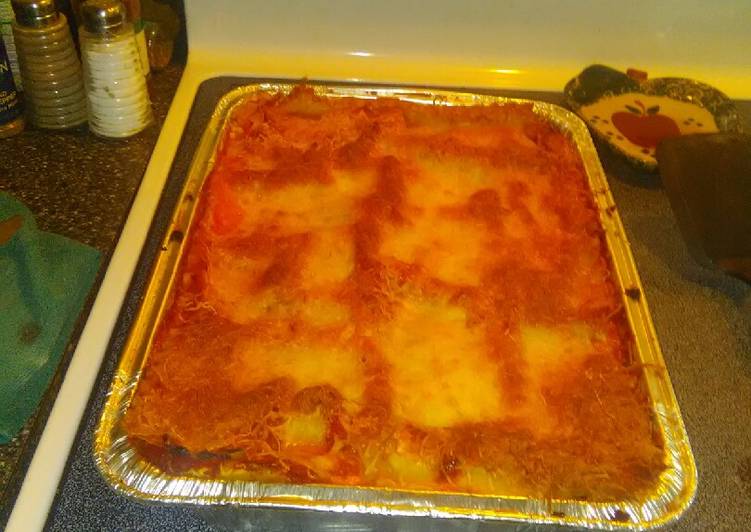 Easiest Way to Prepare Homemade Two meat Lasagna