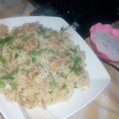 Moti pulao A picture of Moti pulao.