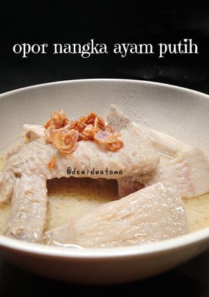 Foto resep Opor Nangka & Ayam bumbu putih