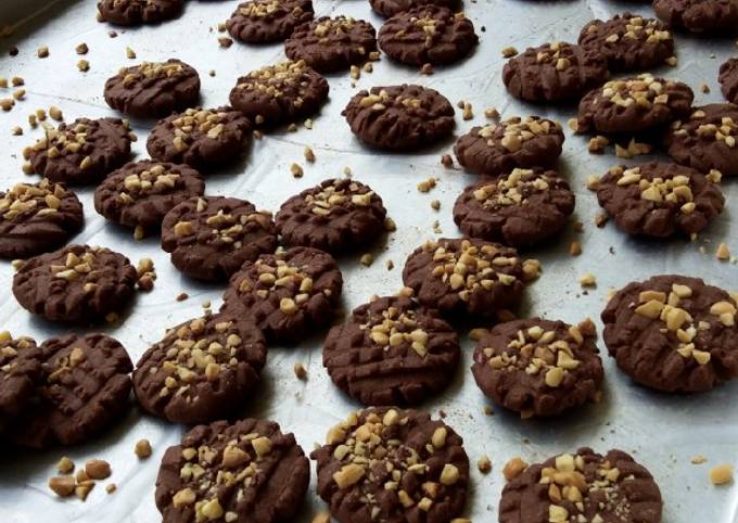 Choco kacang cookies