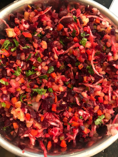 A picture of Russian Beetroot Salad.
