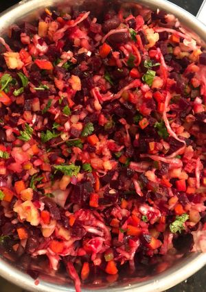 A picture of Russian Beetroot Salad.