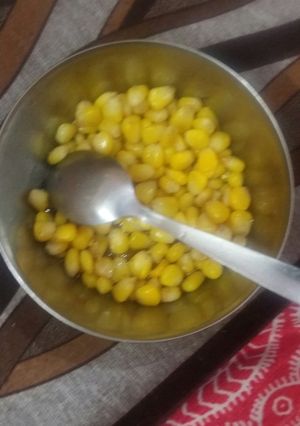 A picture of Masala sweetcorn.