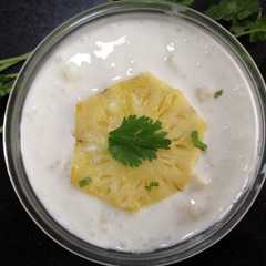 A picture of Pineapple raita.