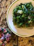 Okra with Scallion Oil