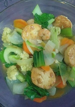 Foto resep Tumis sayuran sapo tahu