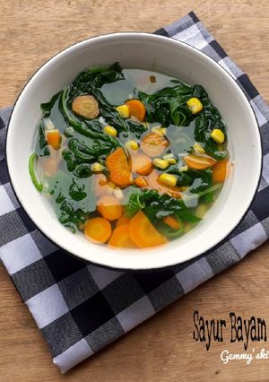 Foto resep Sayur Bayam Pelangi